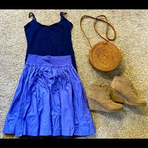 2 for $12 Knee Length Elastic Waist Skirt